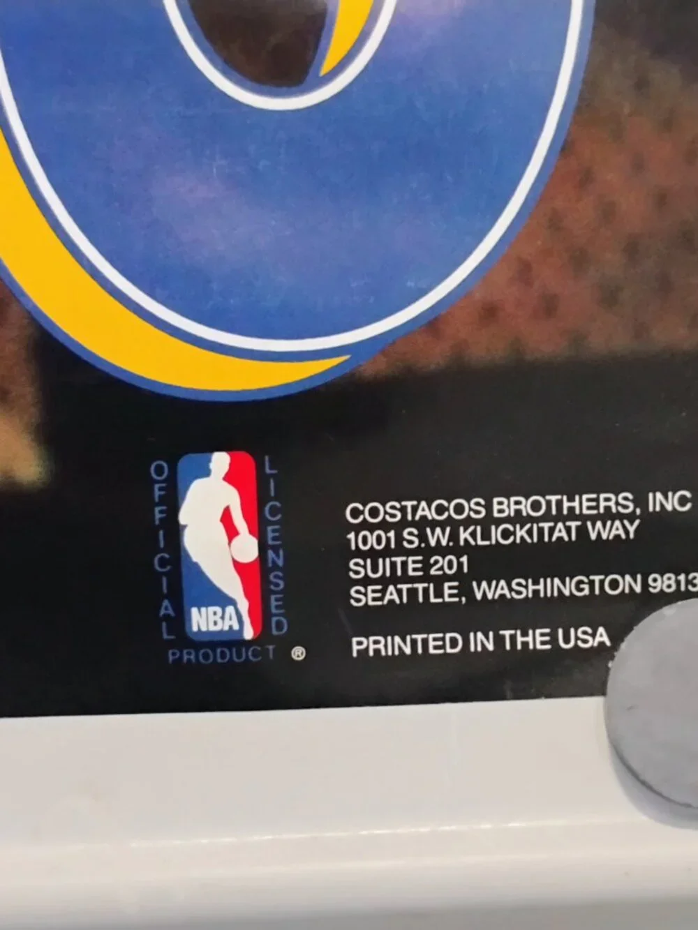 Dikembe Mutombo THE FEAR Denver Nuggets NBA Rare VTG 92 Costacos Poster 23x35